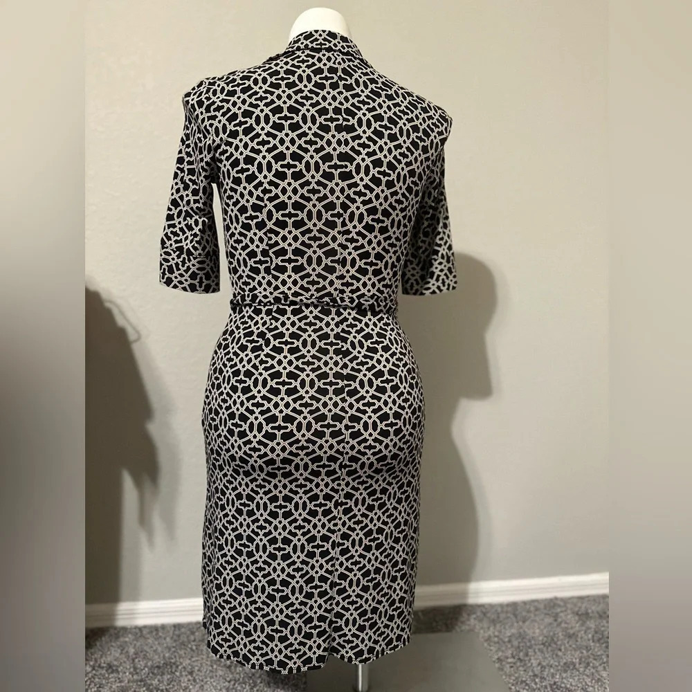 Laundry by Shelli Segal 3/4 Length Sleeve Midi Dress Size 2 - Picture 3 of 3